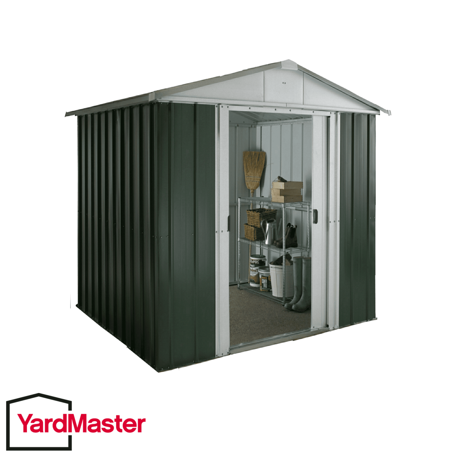 YardMaster 6x7 GEYZ Emerald Deluxe Apex Metal Shed A1 Sheds