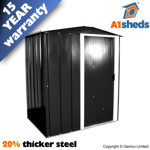 Featured image for “A1 Sapphire Steel Apex Shed - 5x4”