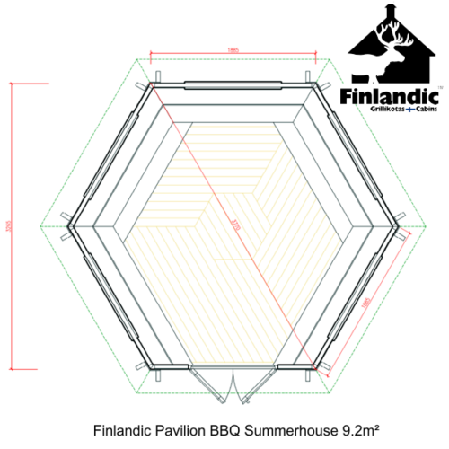 Featured image for “FINLANDIC PAVILION BBQ Summerhouse (9.2m²)”