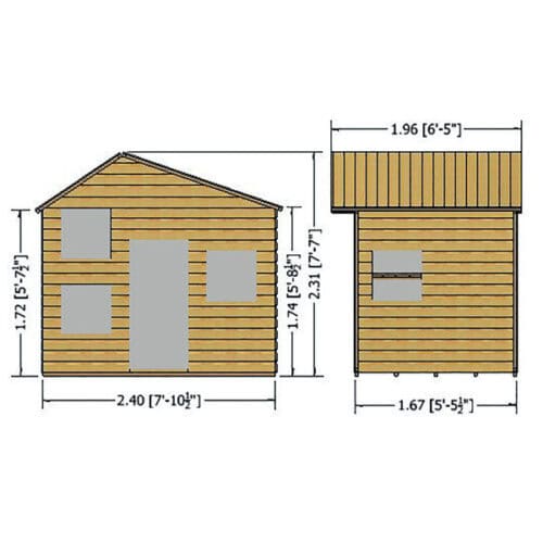 Featured image for “Shire Loft 8x6 Playhouse”