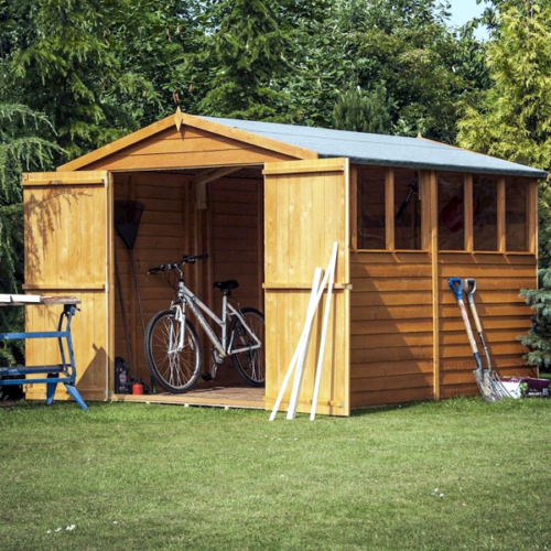 Featured image for “Shire Overlap 10x6 Apex Shed (Double Door)”