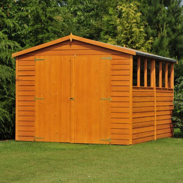 Featured image for “Shire Overlap 12x8 Apex Shed (Double Door)”