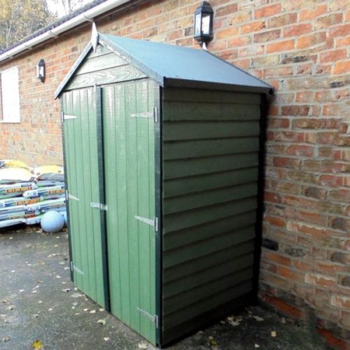 Featured image for “Shire Overlap 4x3 Apex Shed (Double Door)”