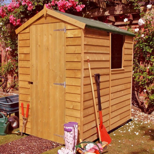 Featured image for “Shire Overlap 6x4 Value Apex Shed (Single Door)”