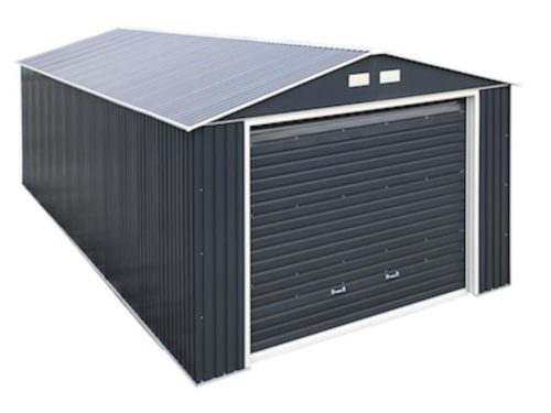 Featured image for “A1 Sapphire Steel Apex Garage - 12ft wide”