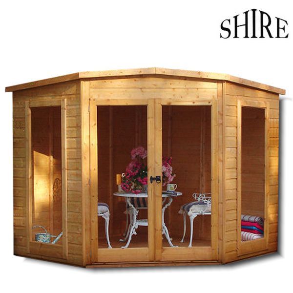 Featured image for “Shire Barclay 7x7 Corner Summerhouse”