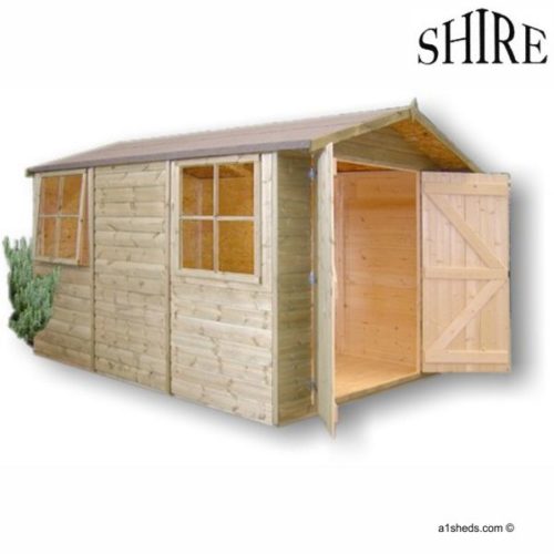 Featured image for “Shire Guernsey 10x7 Apex Shed”