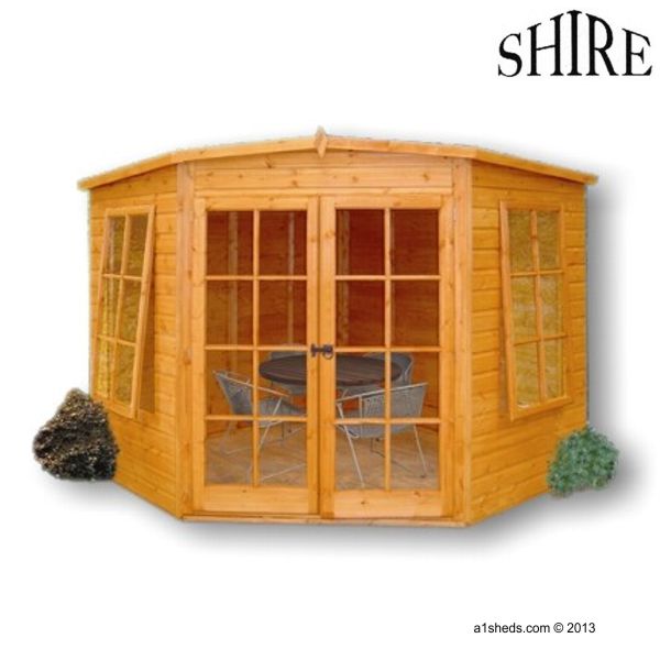 Featured image for “Shire Hampton 7x7 Corner Summerhouse”