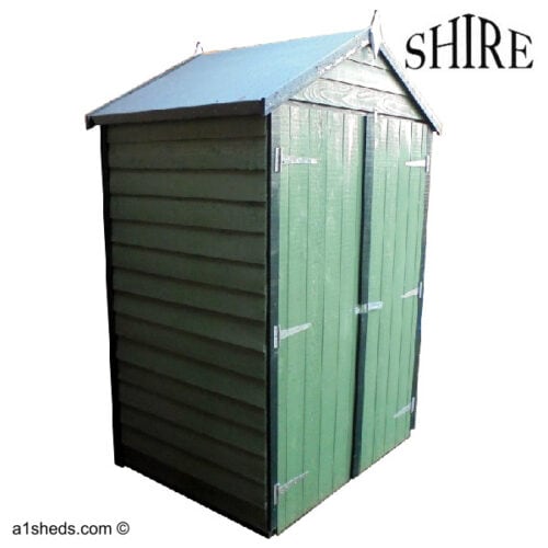 Featured image for “Shire Overlap 4x3 Apex Shed (Double Door)”