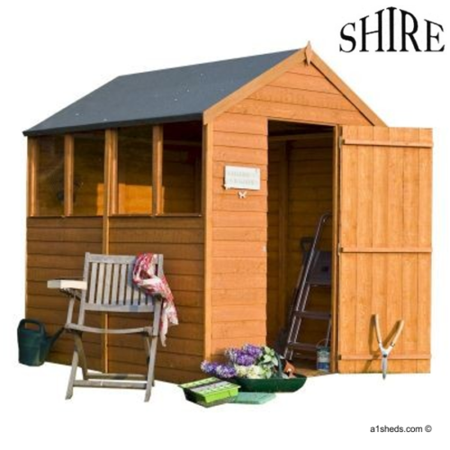 Featured image for “Shire Overlap 7x5 Value Apex Shed (Single Door)”
