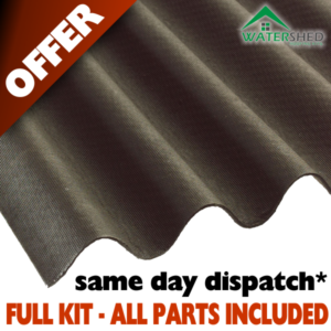 swift watershed corrugated roof kit offer choose roof size suits 10x16 10ft wide apex or pent roof 14866 p