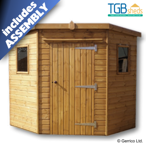 Featured image for “TGB Corner Cabin Shed *ASSEMBLED*”