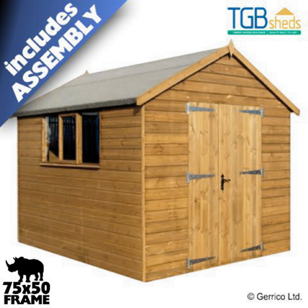 Featured image for “TGB Groundsman Apex (STORM) Shed *ASSEMBLED*”