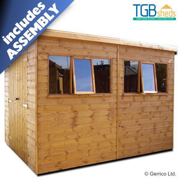 Featured image for “TGB Heavy Duty Pent (STORM) Shed *ASSEMBLED*”