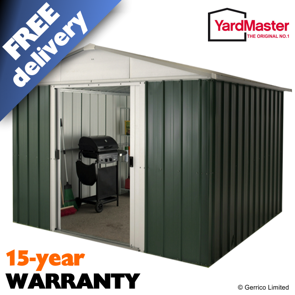 Featured image for “YardMaster 10x13 Emerald Deluxe Apex (GEYZ) Metal Shed”