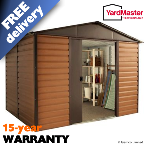 Featured image for “YardMaster 10x8 Woodgrain (WGL) Metal Shed”