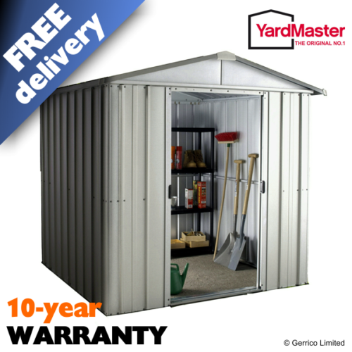 Featured image for “YardMaster 6x8 Store-All Apex (ZGEY) Metal Shed”