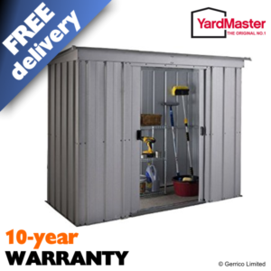 yardmaster 8x4 store all pent pz metal shed 15476 p