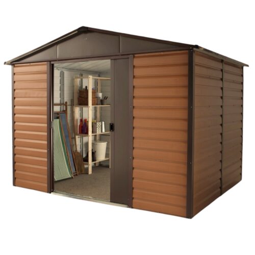 Featured image for “YardMaster 1012WGL Woodview Shiplap Metal Shed”