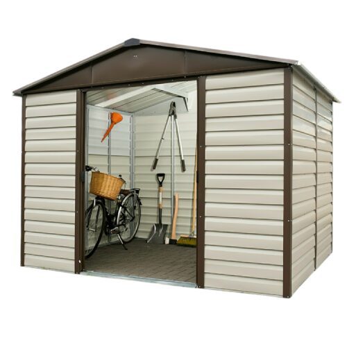 Featured image for “YardMaster 10x8 Shiplap Metal Shed 108TBSL”