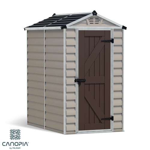 Featured image for “Palram Canopia® | SkyLight™ Apex Shed 4x6 (Tan)”