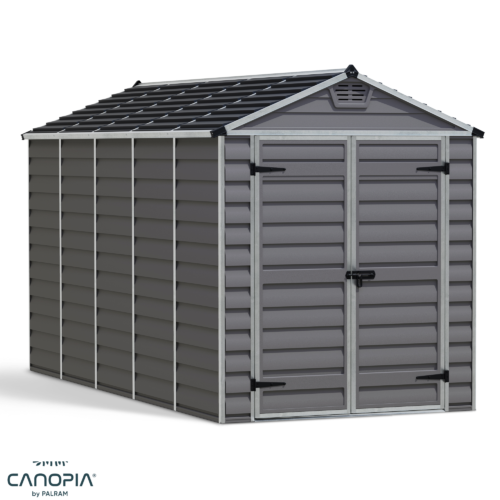 Featured image for “Palram Canopia® | SkyLight™ Apex Shed 6x12 (Grey)”