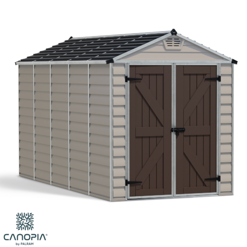 Featured image for “Palram Canopia® | SkyLight™ Apex Shed 6x12 (Tan)”