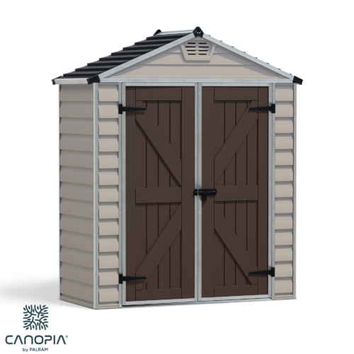 Featured image for “Palram Canopia® | SkyLight™ Apex Shed 6x3 (Tan)”