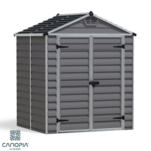 Featured image for “Palram Canopia® | SkyLight™ Apex Shed 6x5 (Grey)”