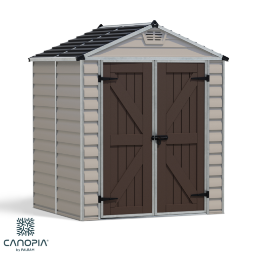 Featured image for “Palram Canopia® | SkyLight™ Apex Shed 6x5 (Tan)”