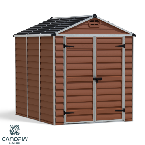 Featured image for “Palram Canopia® | SkyLight™ Apex Shed 6x8 (Amber)”