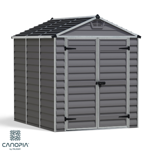 Featured image for “Palram Canopia® | SkyLight™ Apex Shed 6x8 (Grey)”