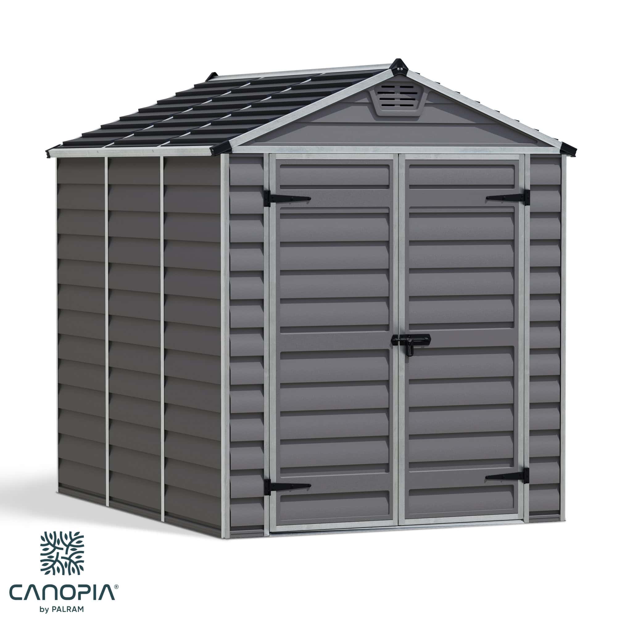 Palram Canopia® | SkyLight™ Apex Shed 6x8 (Grey) - A1 Sheds