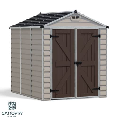 Featured image for “Palram Canopia® | SkyLight™ Apex Shed 6x8 (Tan)”