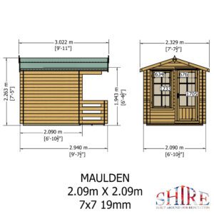 7x7 Maulden with veranda EXTERNALS M FT 19mm TEMP