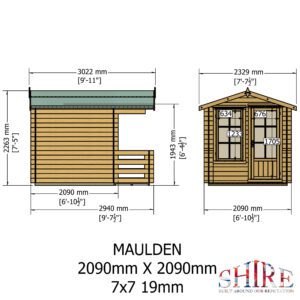 7x7 Maulden with veranda EXTERNALS MM FT 19mm TEMP