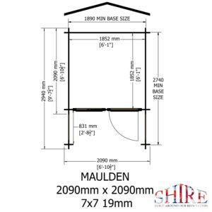 7x7 Maulden with veranda FLOORPLAN MM FT 19mm TEMP