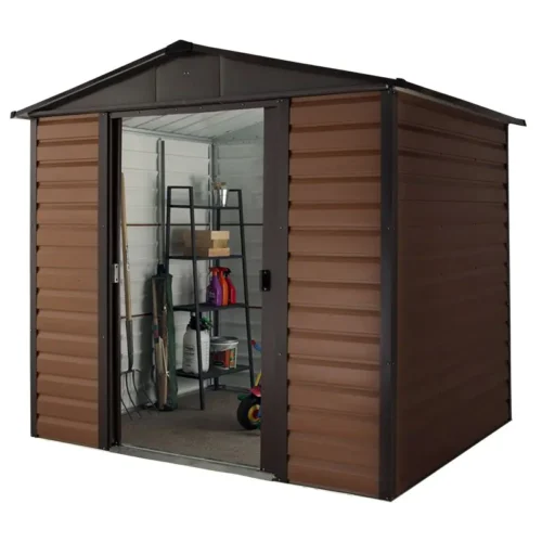 Featured image for “YardMaster 86WGL Woodview Shiplap Metal Shed”