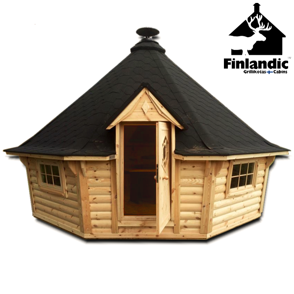 Finlandic BBQ Hut 17m2 Sloping Wall