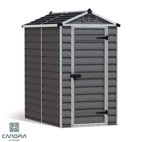 Featured image for “Palram Canopia® | SkyLight™ Apex Shed 4x6 (Grey)”
