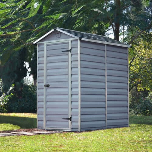 Featured image for “Palram Canopia® | SkyLight™ Apex Shed 4x6 (Grey)”