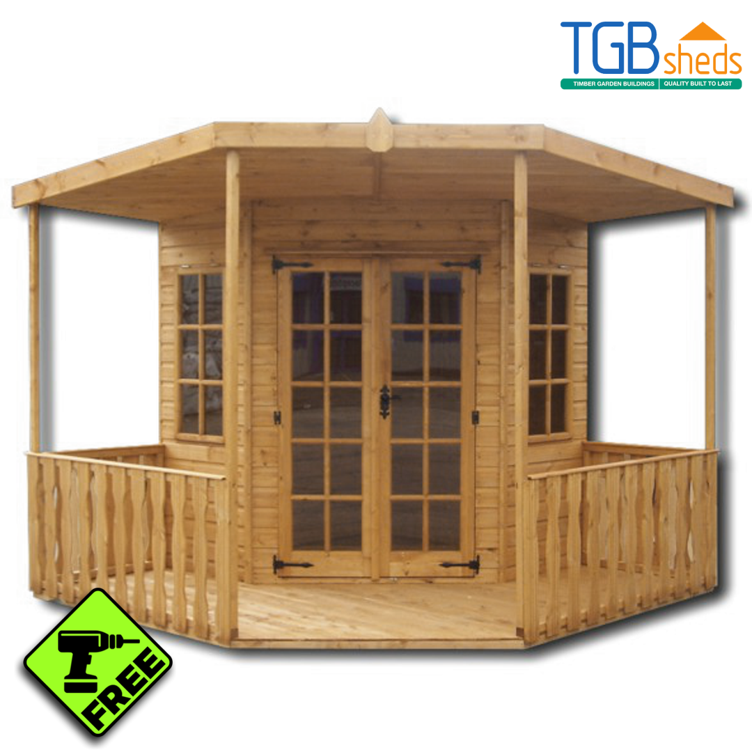 Featured image for “TGB Blenheim Corner Summerhouse *FREE ASSEMBLY*”