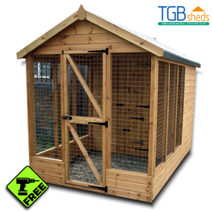 TGB Deluxe Apex Dog Kennel and Run with Free Assembly