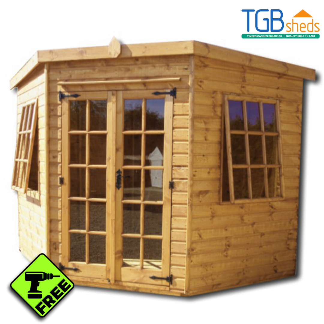Featured image for “TGB Corner Summerhouse (Georgian) *FREE ASSEMBLY*”