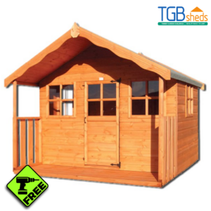 TGB Ladybird Cottage Playhouse with Free Assembly