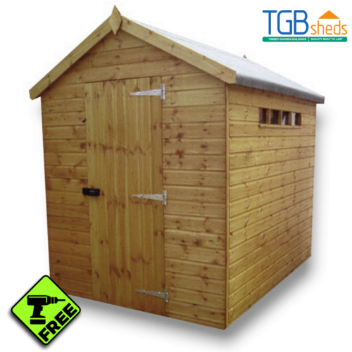 Featured image for “TGB Security Apex Shed (Storm Braced) *FREE ASSEMBLY*”