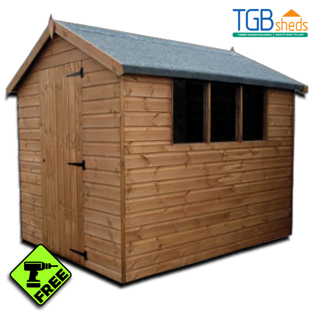 Featured image for “TGB Standard Apex Shed *FREE ASSEMBLY*”
