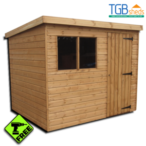 TGB Standard Pent Shed with Free Assembly