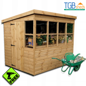 TGB Sunflower Potting Shed with Free Assembly