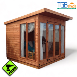 TGB Sunningdale Pent Summerhouses with Free Assembly